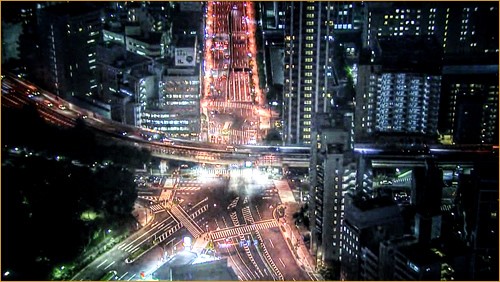 Intersection of Tokyo night