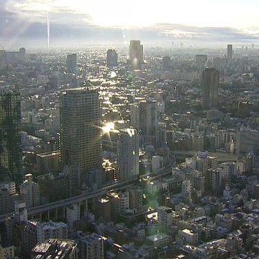 【東京タワー俯瞰写真】乱反射するビルの海