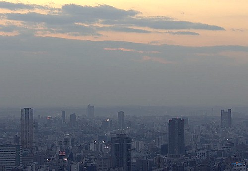 【都会の風景】霞む東京の空