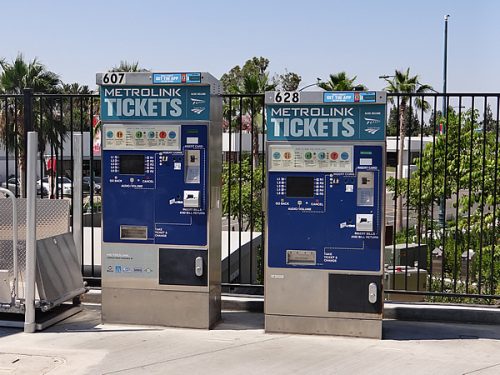 Amtrak Tickets Machine in Anaheim station