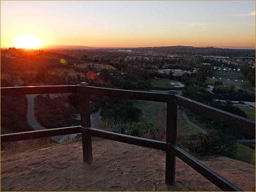 Panorama Nature Preserve sunset in Fullerton California