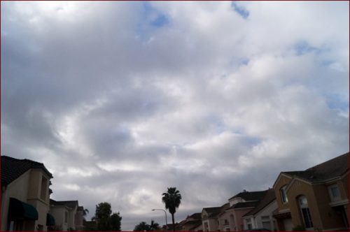 【フォト日記】雨のちくもり、冬の来ない南カリフォルニアの空