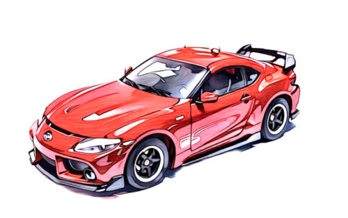 Free JPEG illustrations: TOMICA Toyota GR Supra