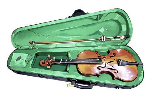 Free Digital Image: A Violin from a Thrift Store